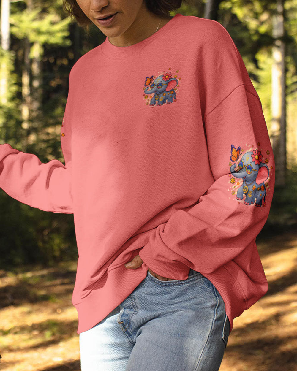 IN A WORLD WHERE YOU CAN BE ANYTHING BE KIND ELEPHANT ALL OVER PRINT - TYQY2507253