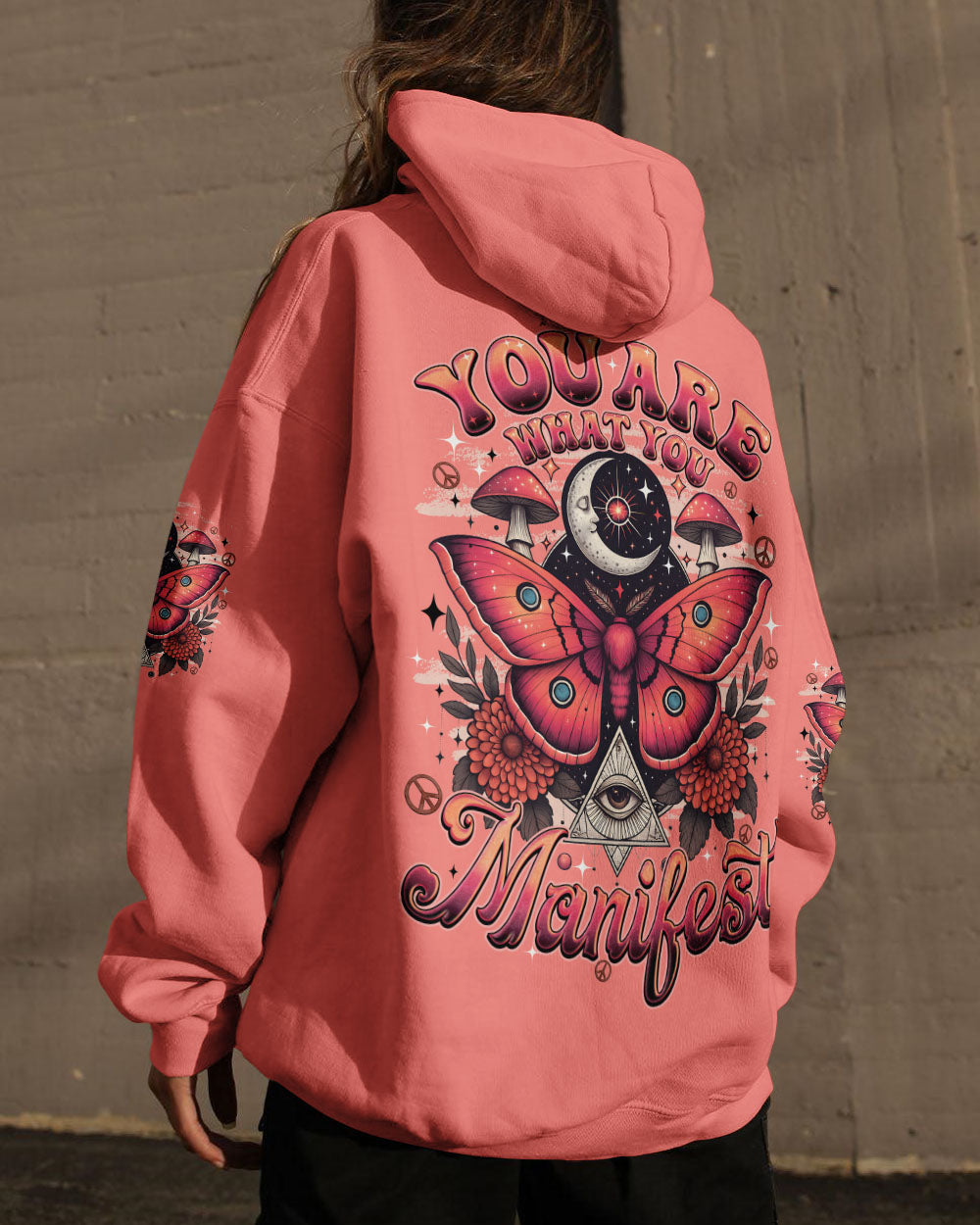 YOU ARE WHAT YOU MANIFEST BUTTERFLY ALL OVER PRINT - TYQY2508255