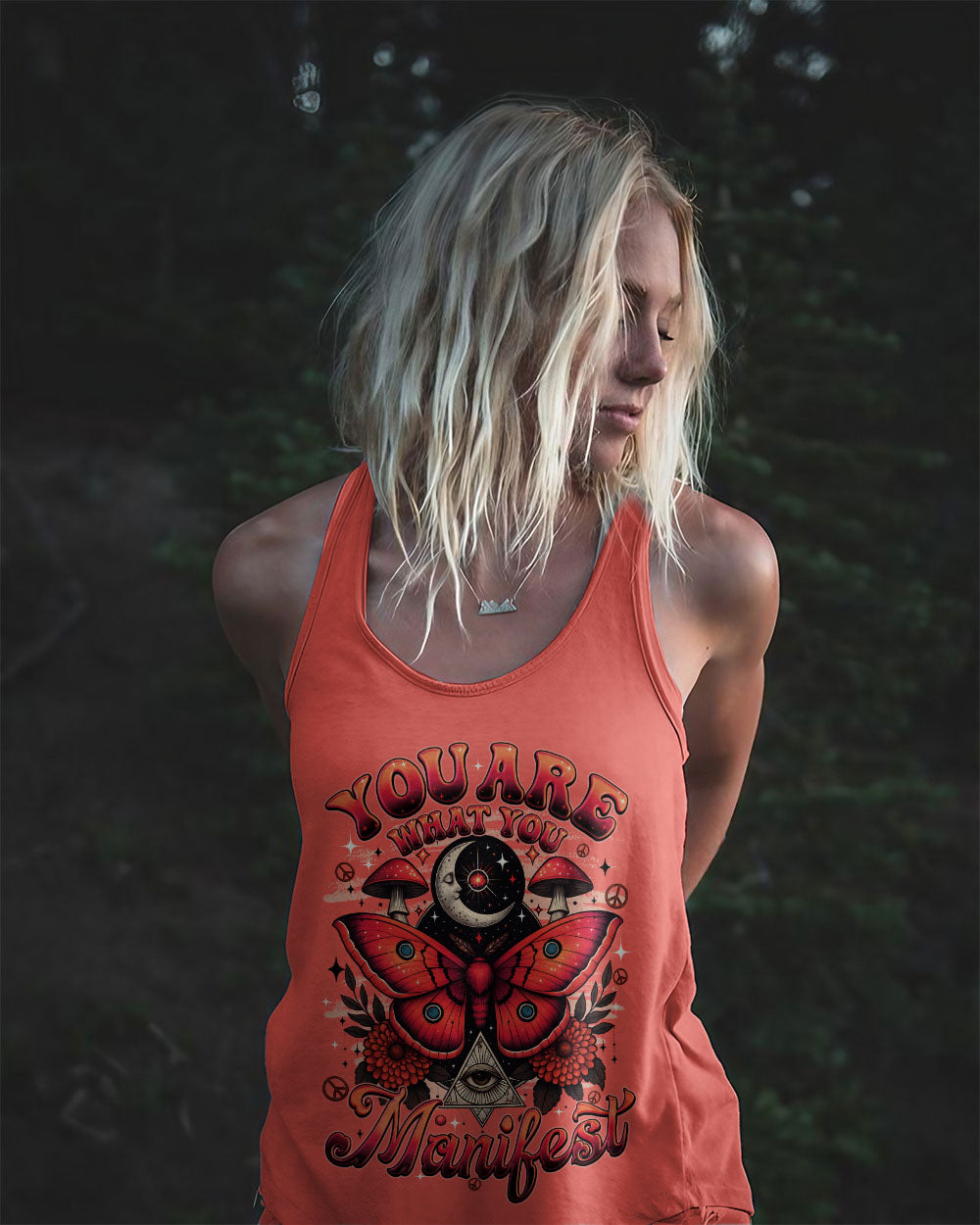 YOU ARE WHAT YOU MANIFEST BUTTERFLY ALL OVER PRINT - TYQY2508255