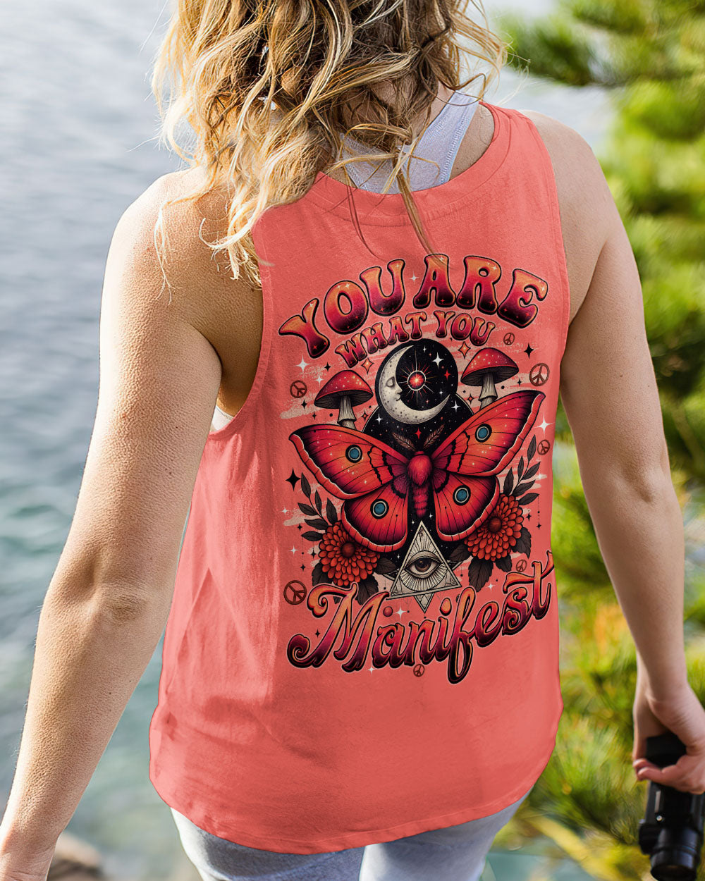 YOU ARE WHAT YOU MANIFEST BUTTERFLY ALL OVER PRINT - TYQY2508255