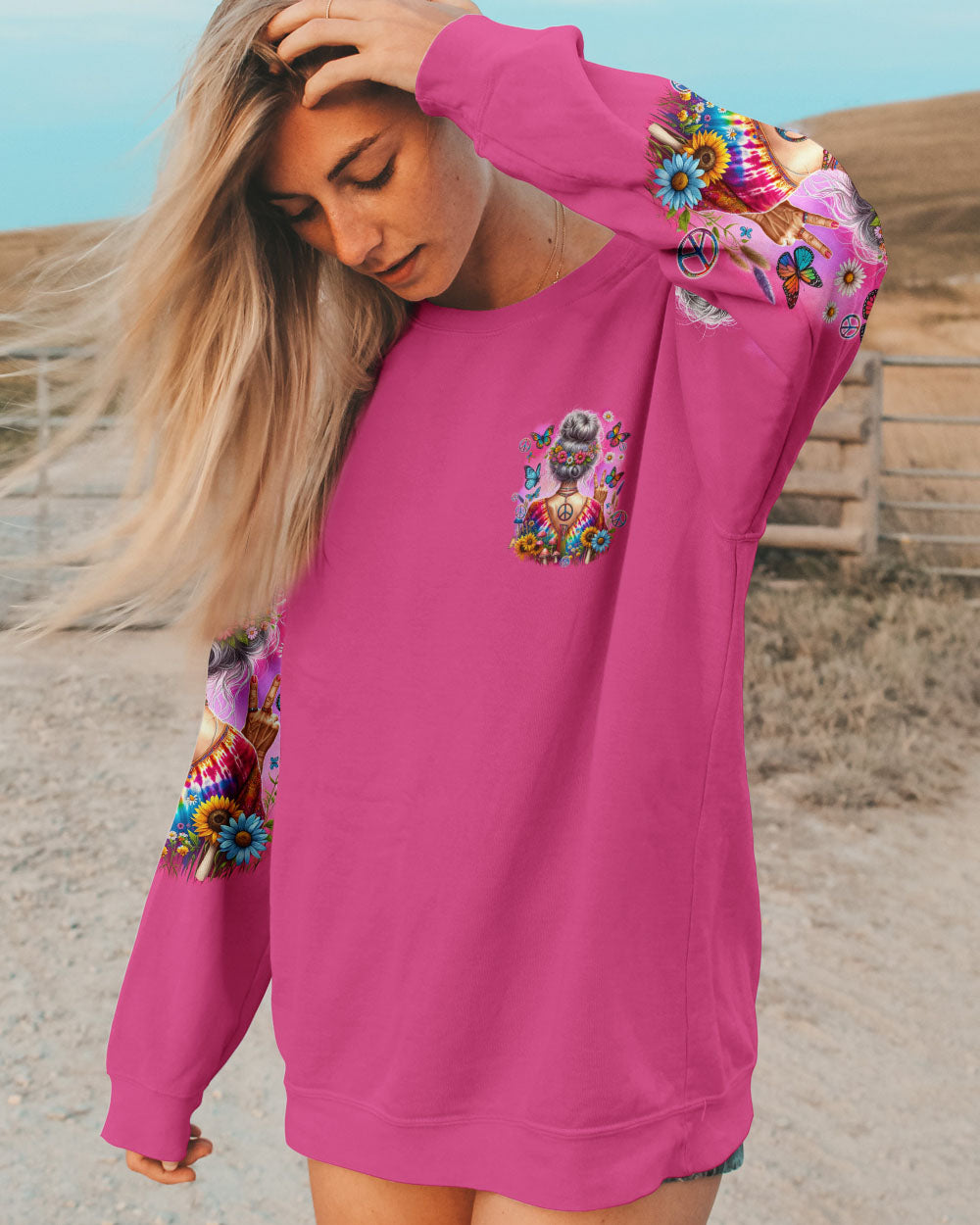 BE SURE TO WEAR SOME FLOWERS IN YOUR HAIR ALL OVER PRINT - TYQY2604244