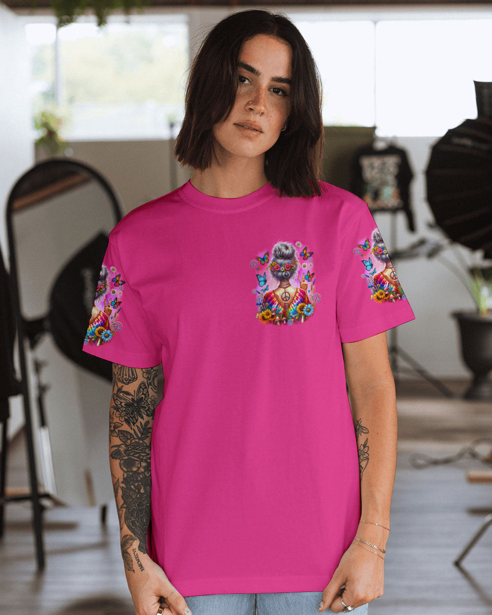 BE SURE TO WEAR SOME FLOWERS IN YOUR HAIR ALL OVER PRINT - TYQY2604244
