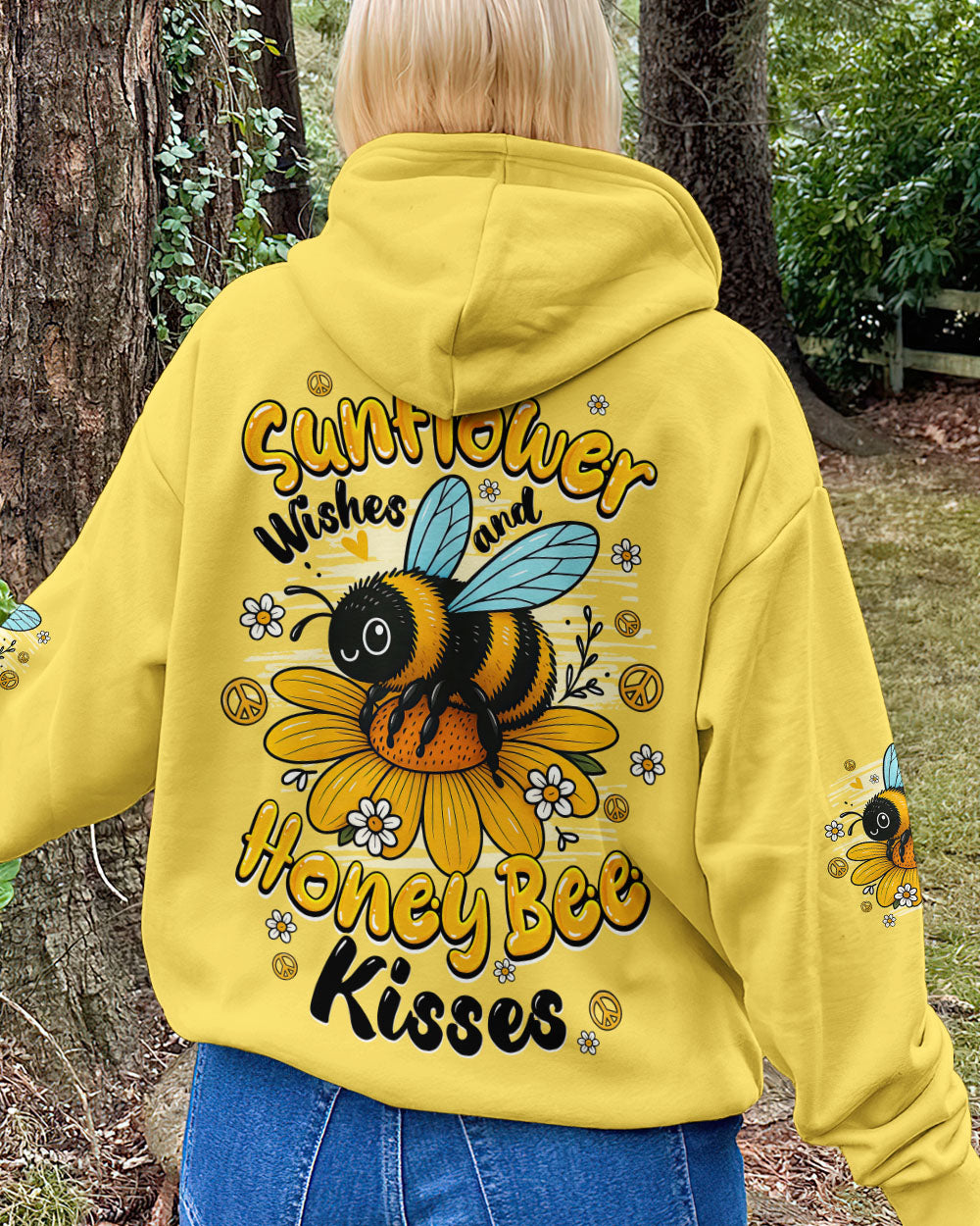 SUNFLOWER WISHES AND HONEY BEE KISSES ALL OVER PRINT - TYQY2605253