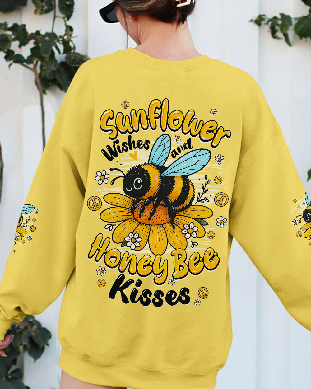 SUNFLOWER WISHES AND HONEY BEE KISSES ALL OVER PRINT - TYQY2605253