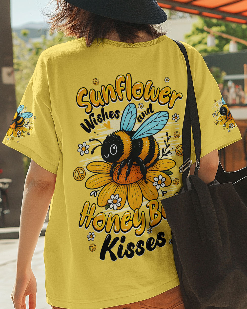 SUNFLOWER WISHES AND HONEY BEE KISSES ALL OVER PRINT - TYQY2605253