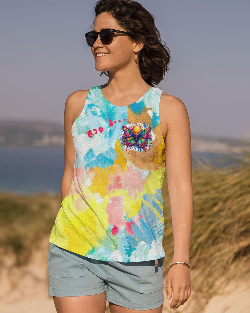 JUST BREATHE BUTTERFLYTIE DYE ALL OVER PRINT - TYQY2608244