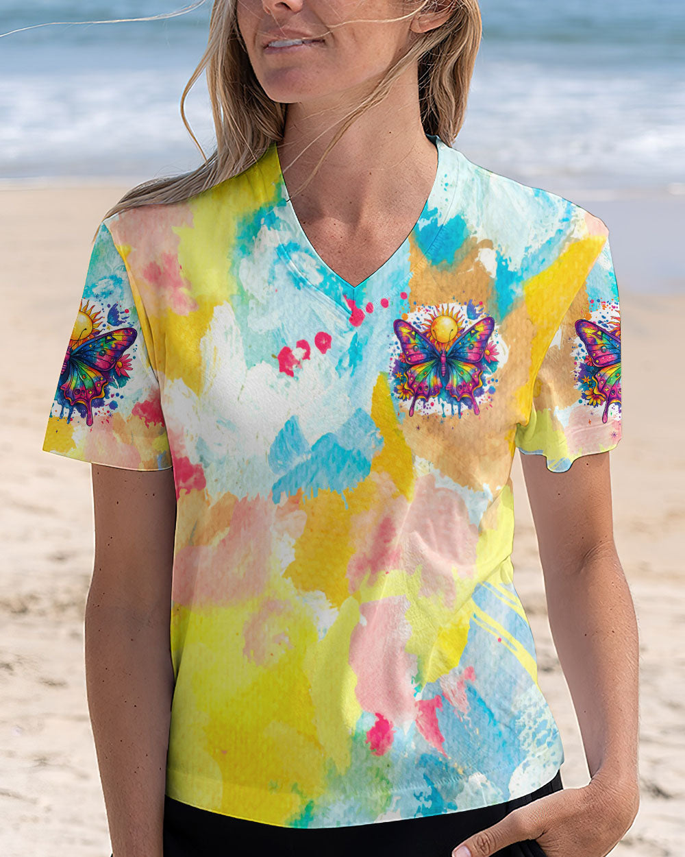 JUST BREATHE BUTTERFLYTIE DYE ALL OVER PRINT - TYQY2608244