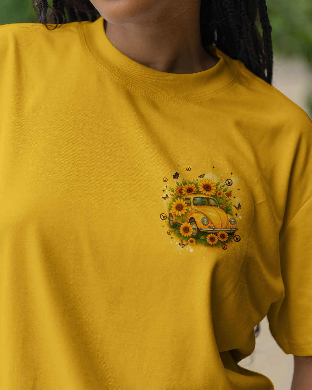 RUNNING AGAINST THE WIND SUNFLOWER CAR ALL OVER PRINT - TYQY2608252