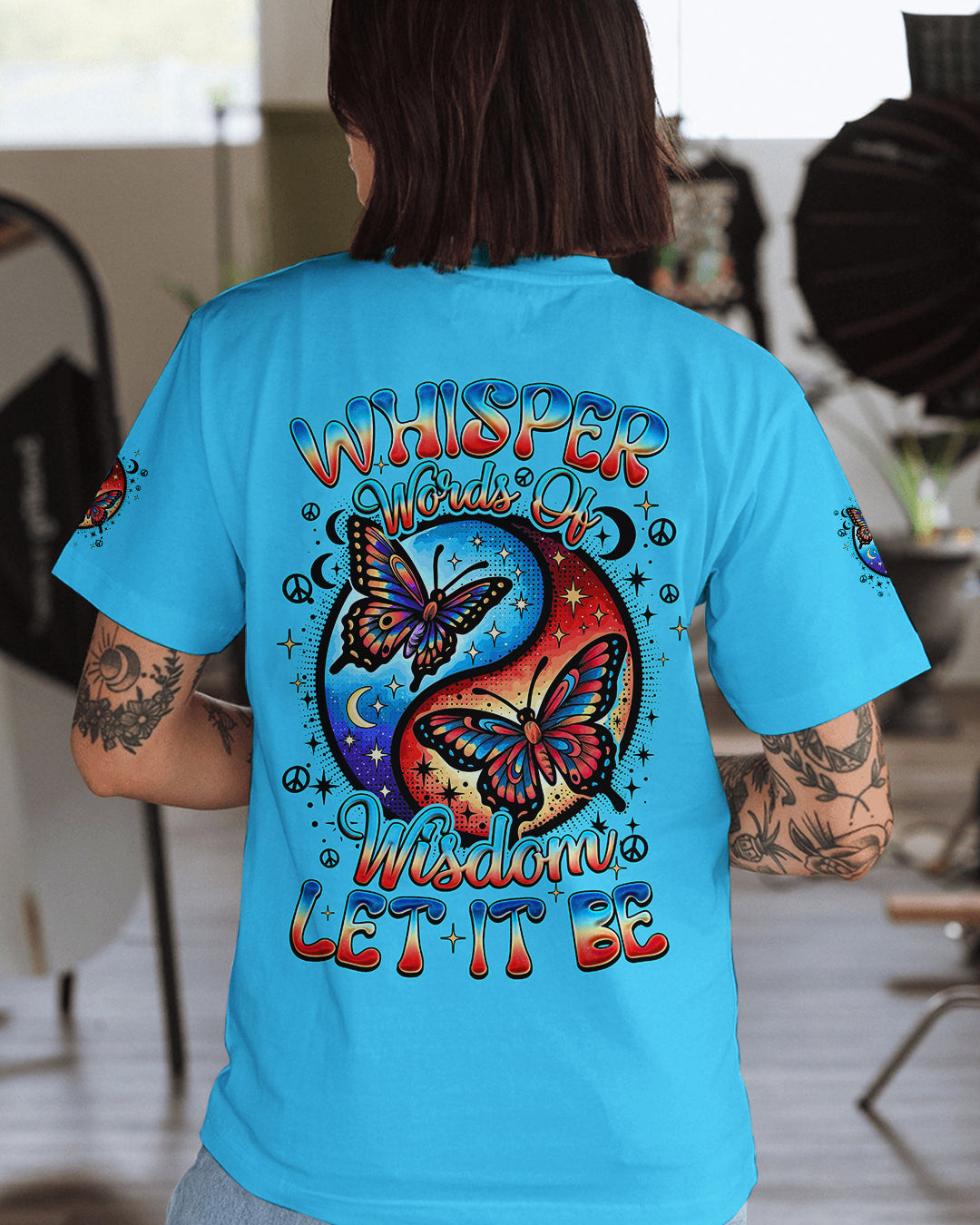WHISPER WORDS OF WISDOM LET IT BE BUTTERFLY ALL OVER PRINT - TYQY2610251