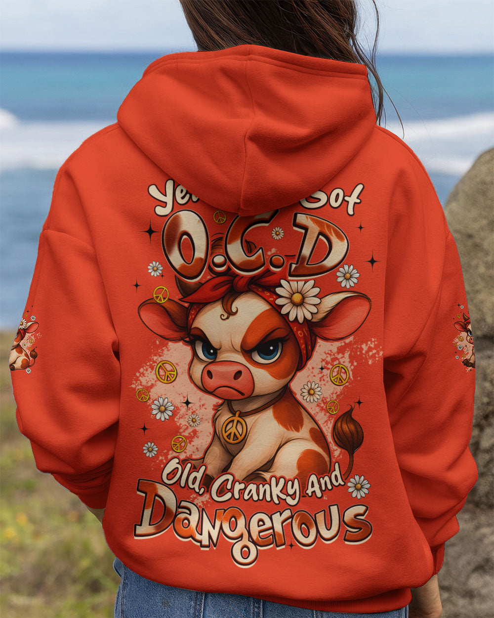 YEAH I'VE GOT OCD COW ALL OVER PRINT - TYQY2611253