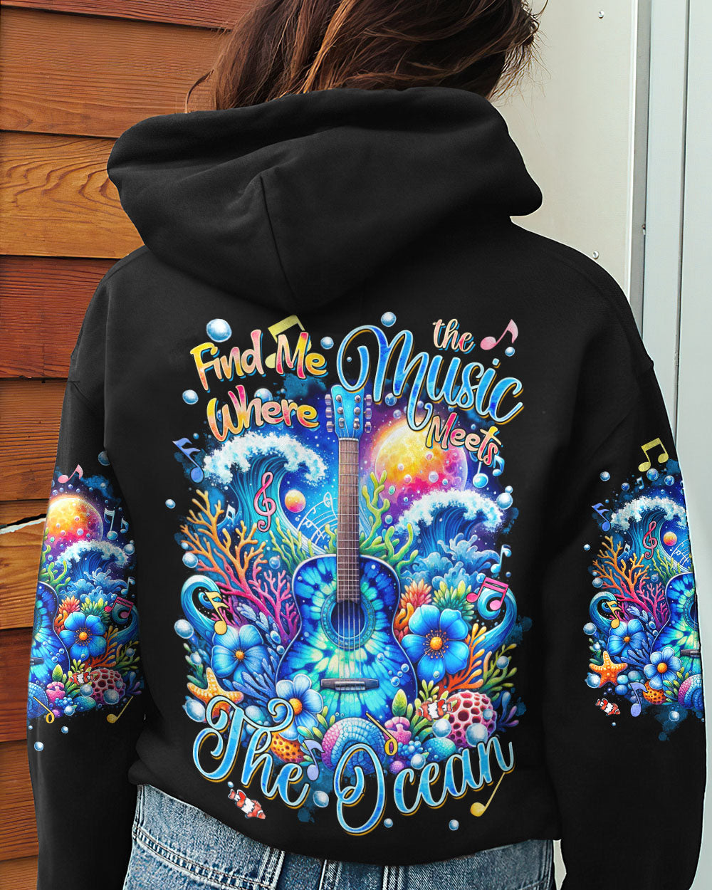 FIND ME WHERE THE MUSIC MEETS THE OCEAN ALL OVER PRINT - TYQY2612233