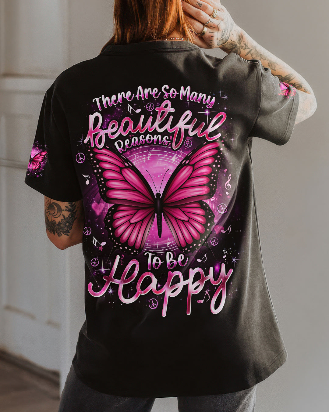 BEAUTIFUL REASONS TO BE HAPPY BUTTERFLY ALL OVER PRINT - TYQY2701261