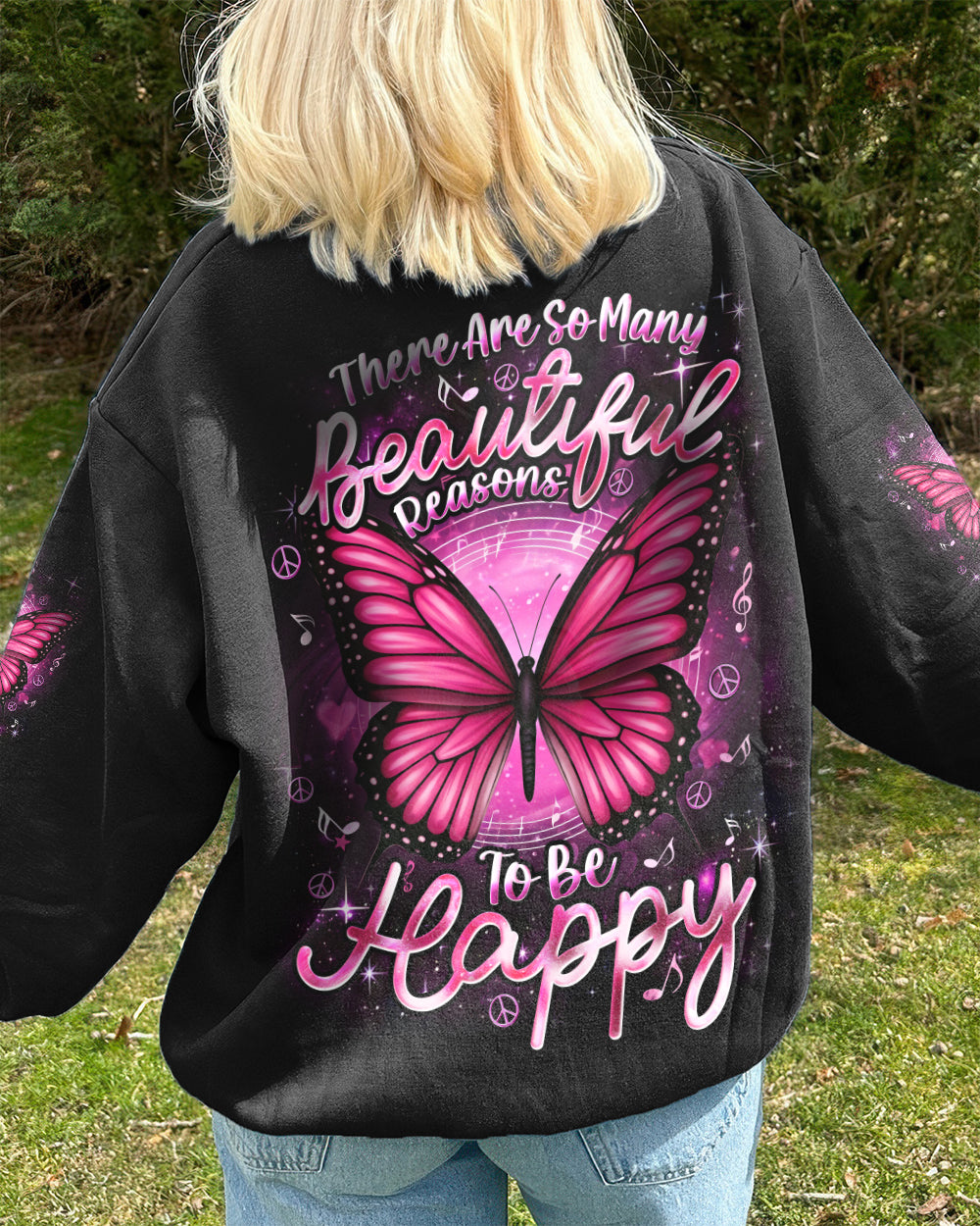 BEAUTIFUL REASONS TO BE HAPPY BUTTERFLY ALL OVER PRINT - TYQY2701261