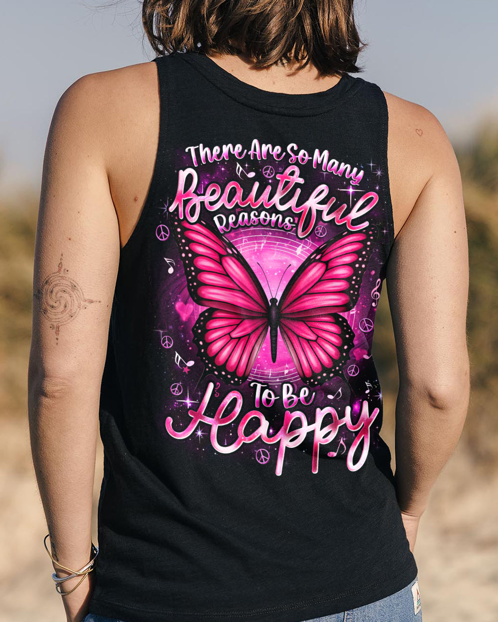 BEAUTIFUL REASONS TO BE HAPPY BUTTERFLY ALL OVER PRINT - TYQY2701261