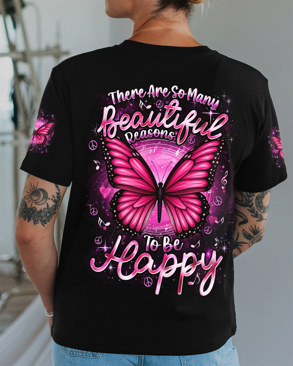 BEAUTIFUL REASONS TO BE HAPPY BUTTERFLY ALL OVER PRINT - TYQY2701261