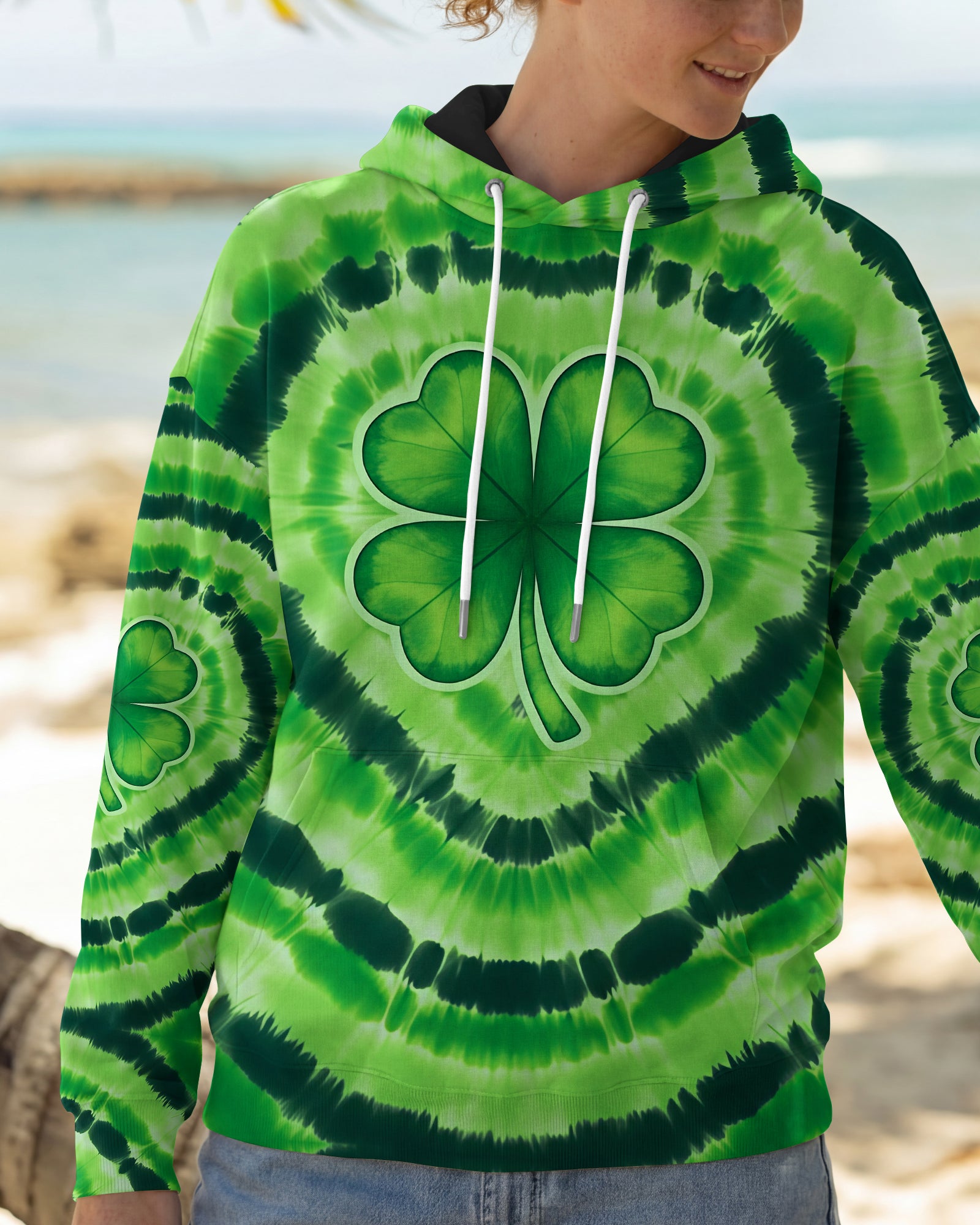 LUCKY VIBE SHAMROCK PATRICK'S DAY ALL OVER PRINT - TYQY2701262