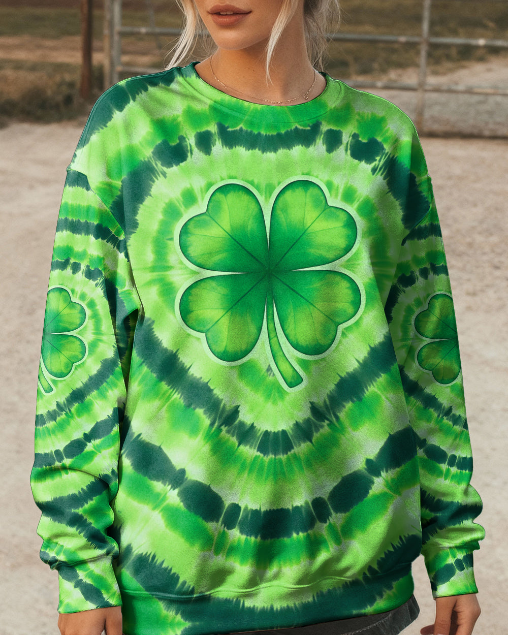 LUCKY VIBE SHAMROCK PATRICK'S DAY ALL OVER PRINT - TYQY2701262
