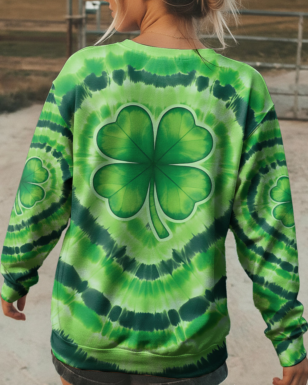 LUCKY VIBE SHAMROCK PATRICK'S DAY ALL OVER PRINT - TYQY2701262