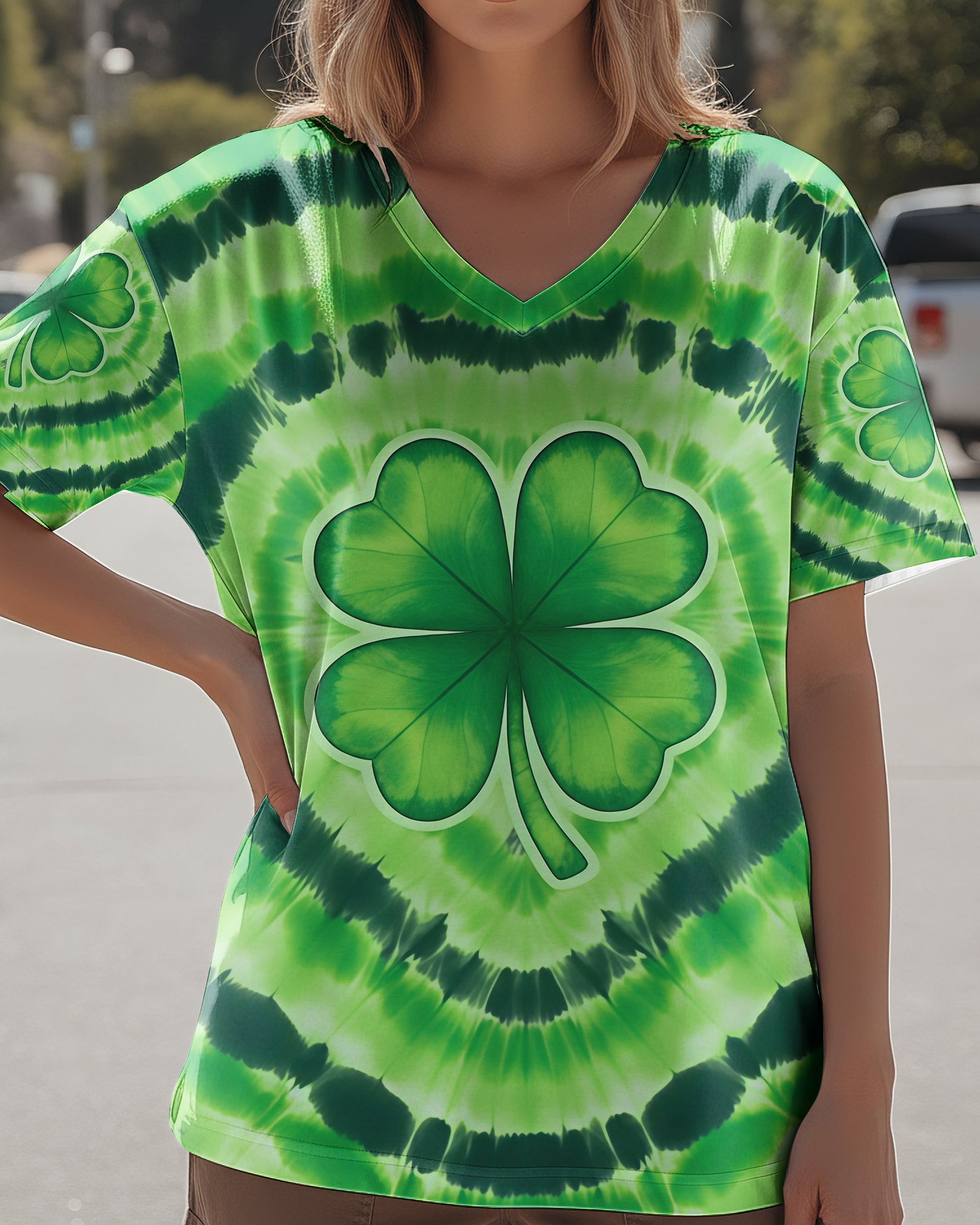 LUCKY VIBE SHAMROCK PATRICK'S DAY ALL OVER PRINT - TYQY2701262