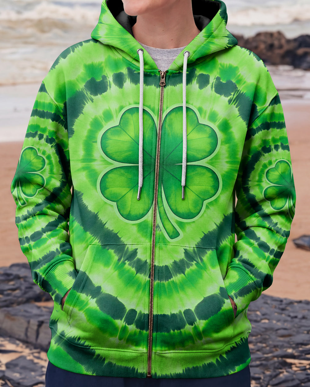 LUCKY VIBE SHAMROCK PATRICK'S DAY ALL OVER PRINT - TYQY2701262