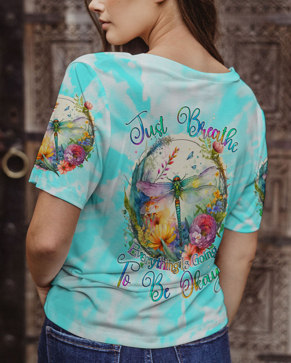 JUST BREATHE DRAGONFLY ALL OVER PRINT - TYQY2702243