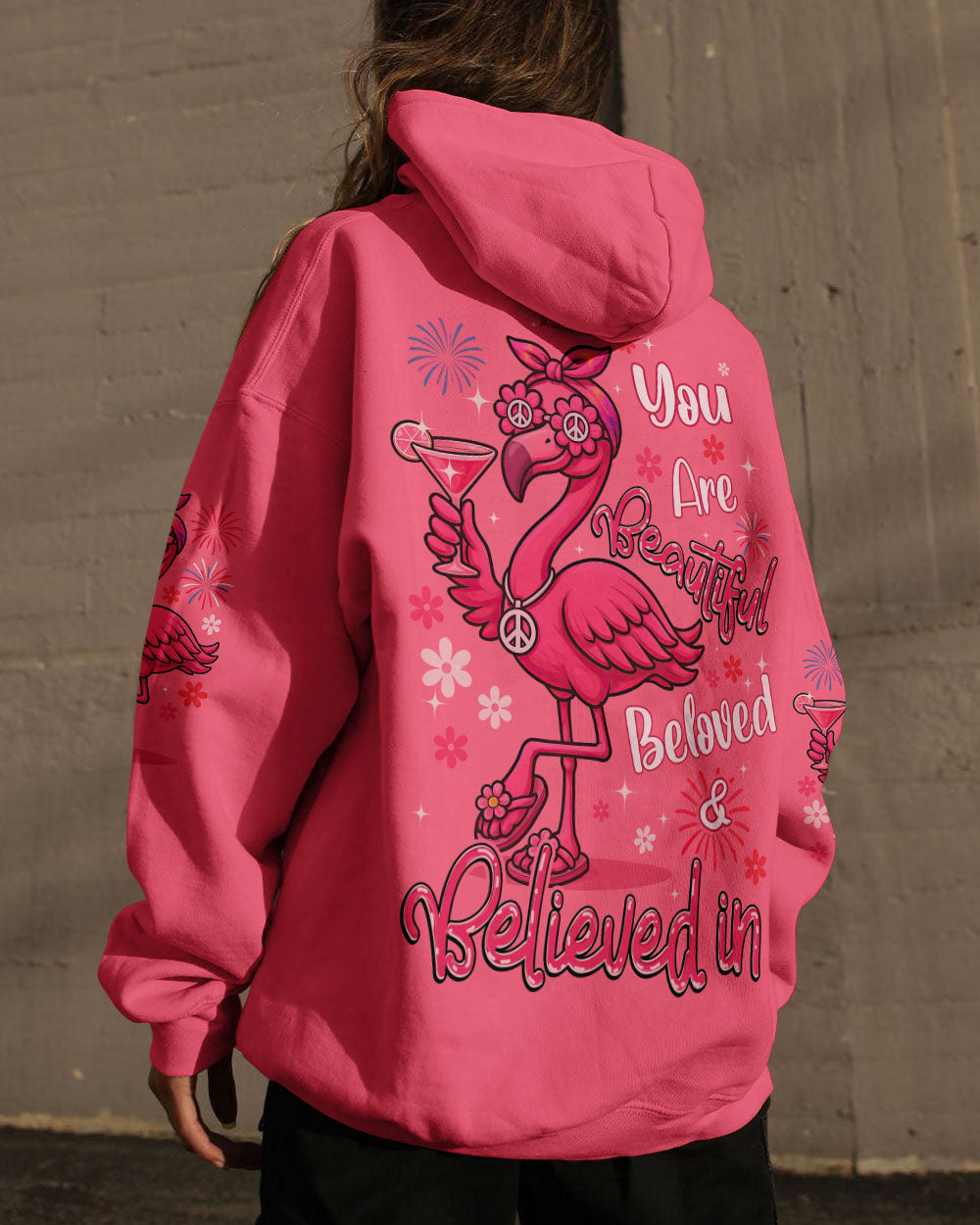 YOU ARE BEAUTIFUL FLAMINGO ALL OVER PRINT - TYQY2705253