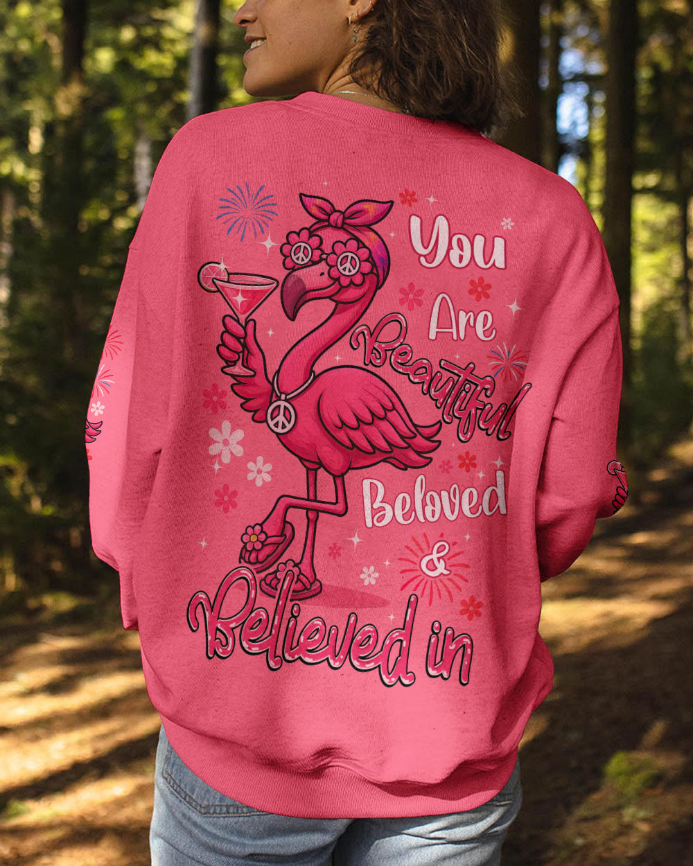 YOU ARE BEAUTIFUL FLAMINGO ALL OVER PRINT - TYQY2705253