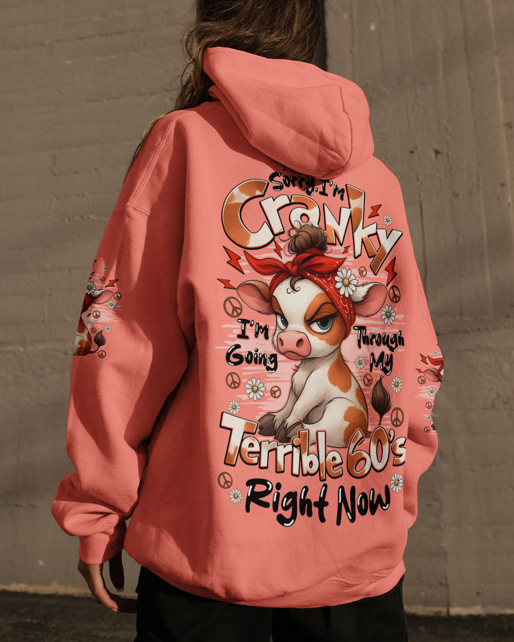 SORRY I'M CRANKY COW ALL OVER PRINT - TYQY2708253