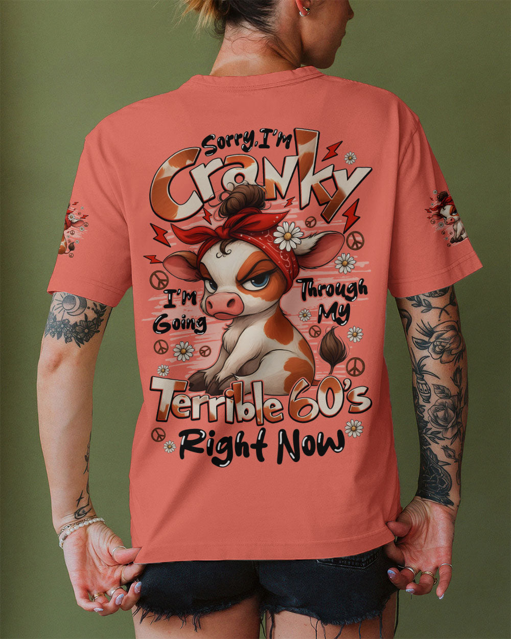 SORRY I'M CRANKY COW ALL OVER PRINT - TYQY2708253