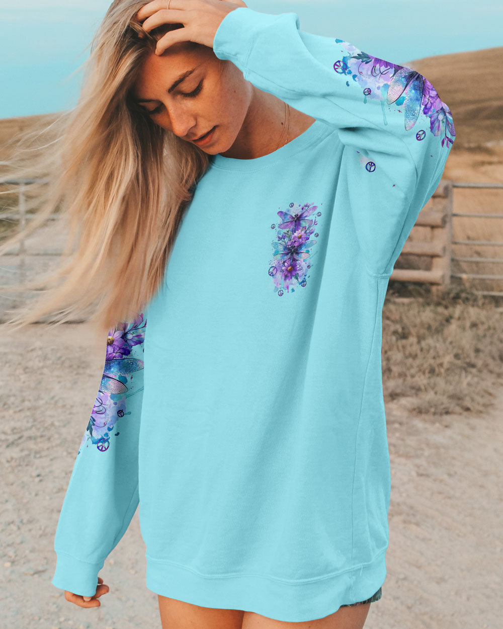 SHE IS LIFE ITSELF DRAGONFLIES ALL OVER PRINT - TYQY2709242