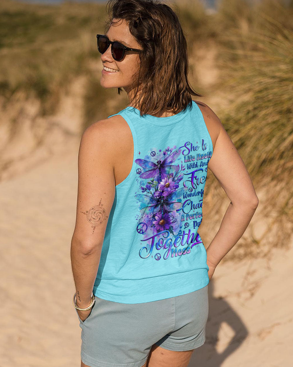 SHE IS LIFE ITSELF DRAGONFLIES ALL OVER PRINT - TYQY2709242