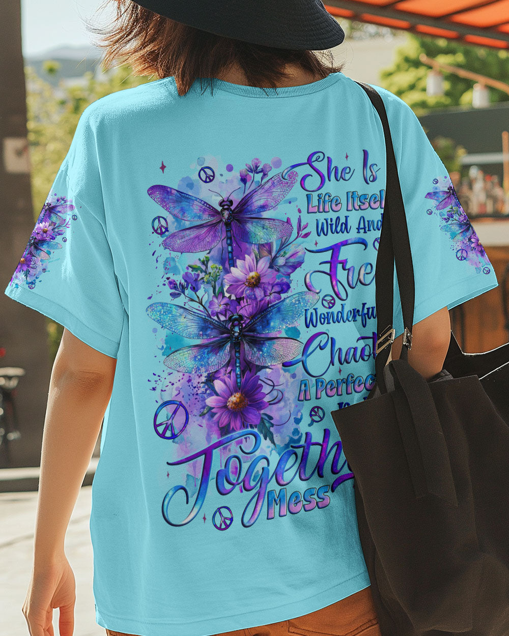 SHE IS LIFE ITSELF DRAGONFLIES ALL OVER PRINT - TYQY2709242
