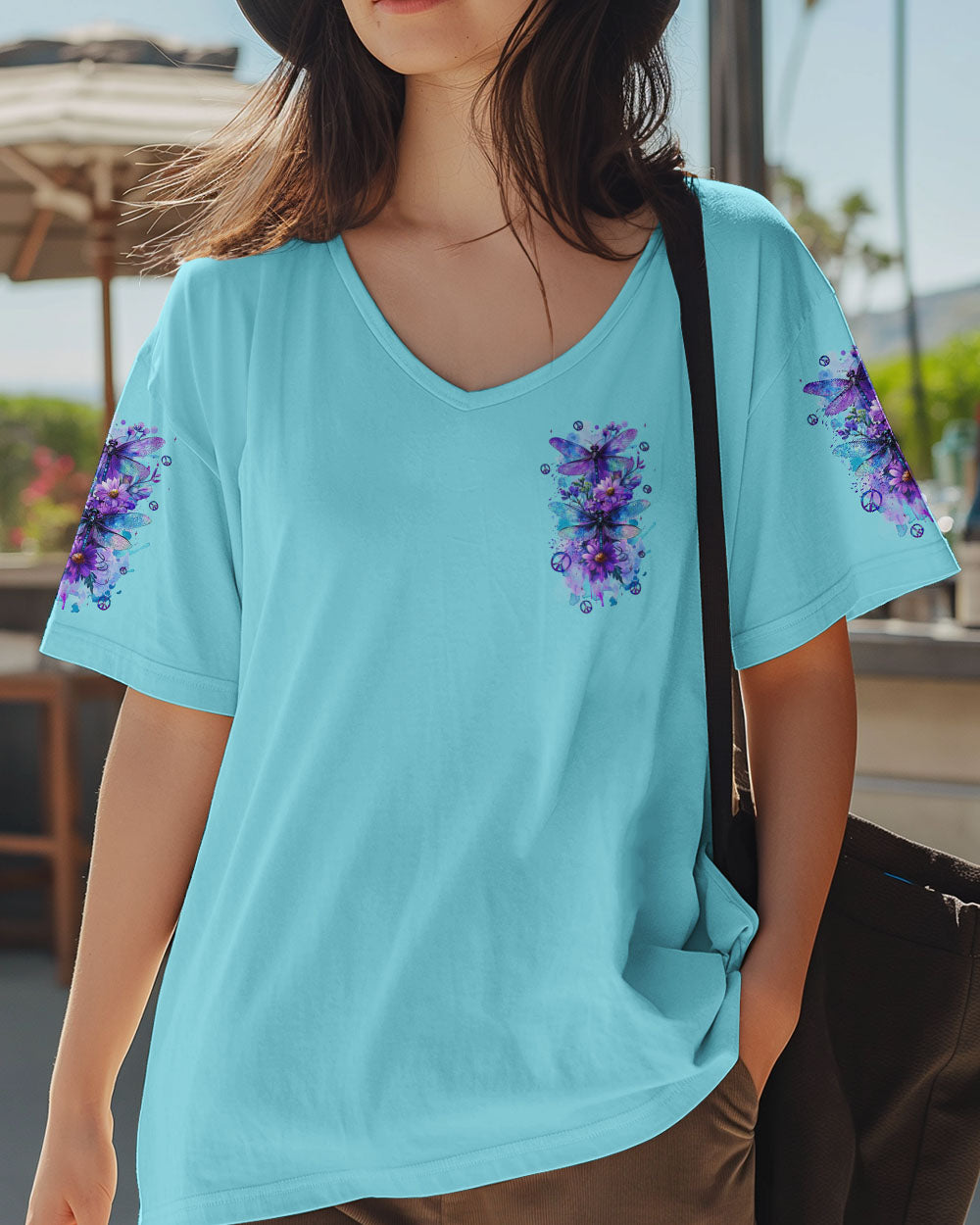 SHE IS LIFE ITSELF DRAGONFLIES ALL OVER PRINT - TYQY2709242