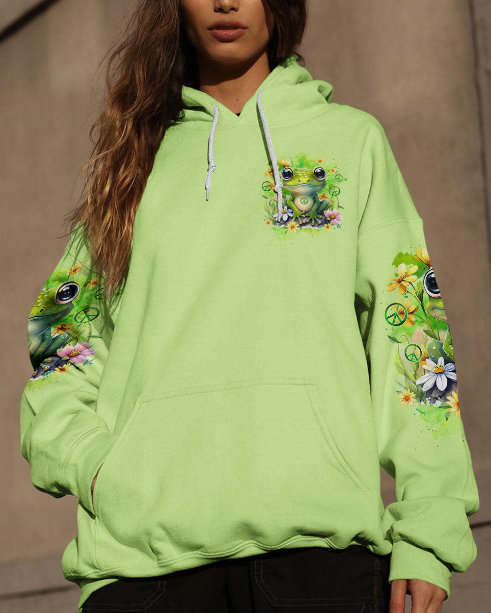 JUST BE YOU THE WORLD WILL ADJUST FROG ALL OVER PRINT - TYQY2711234
