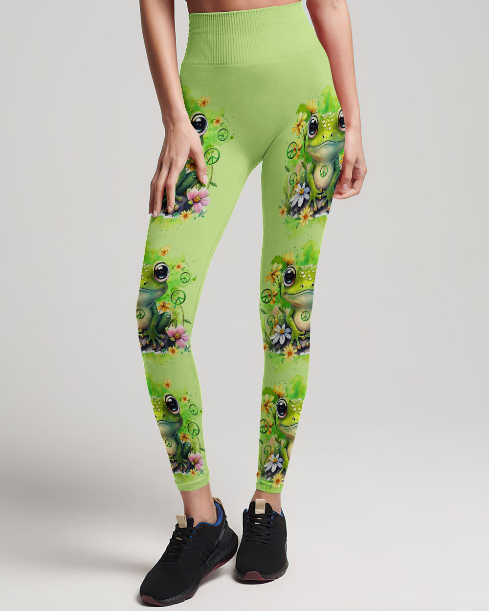 JUST BE YOU THE WORLD WILL ADJUST FROG ALL OVER PRINT - TYQY2711234