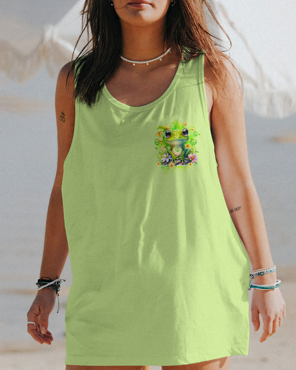 JUST BE YOU THE WORLD WILL ADJUST FROG ALL OVER PRINT - TYQY2711234