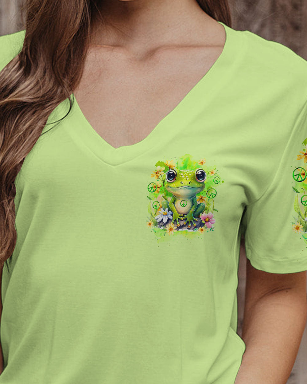 JUST BE YOU THE WORLD WILL ADJUST FROG ALL OVER PRINT - TYQY2711234