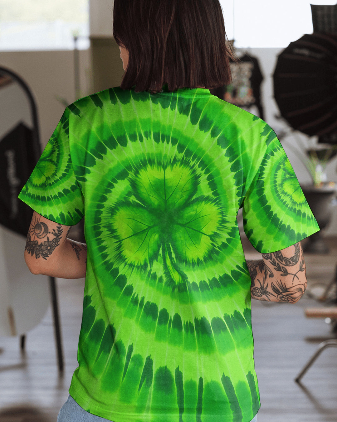 SHAMROCK LUCKY GREEN PATRICK'S DAY ALL OVER PRINT - TYQY2801261