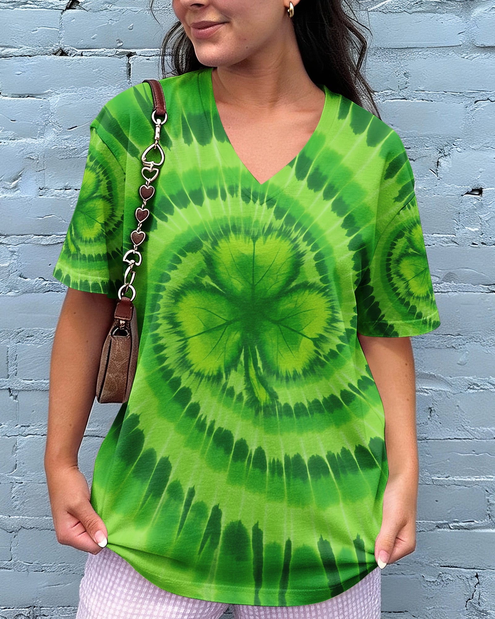 SHAMROCK LUCKY GREEN PATRICK'S DAY ALL OVER PRINT - TYQY2801261