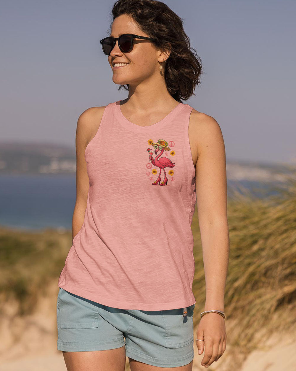 DON'T WORRY ABOUT GETTING OLDER FLAMINGO ALL OVER PRINT - TYQY2805251