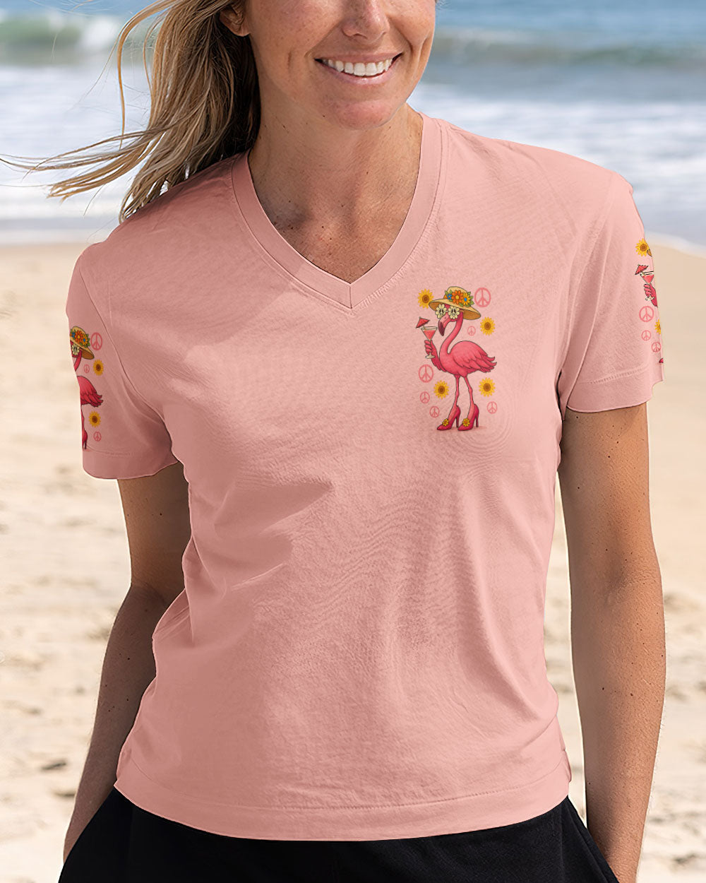 DON'T WORRY ABOUT GETTING OLDER FLAMINGO ALL OVER PRINT - TYQY2805251