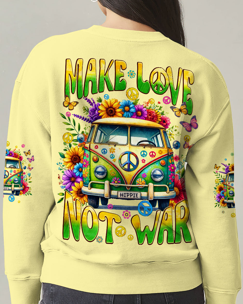 MAKE LOVE NOT WAR ALL OVER PRINT - TYQY2809242