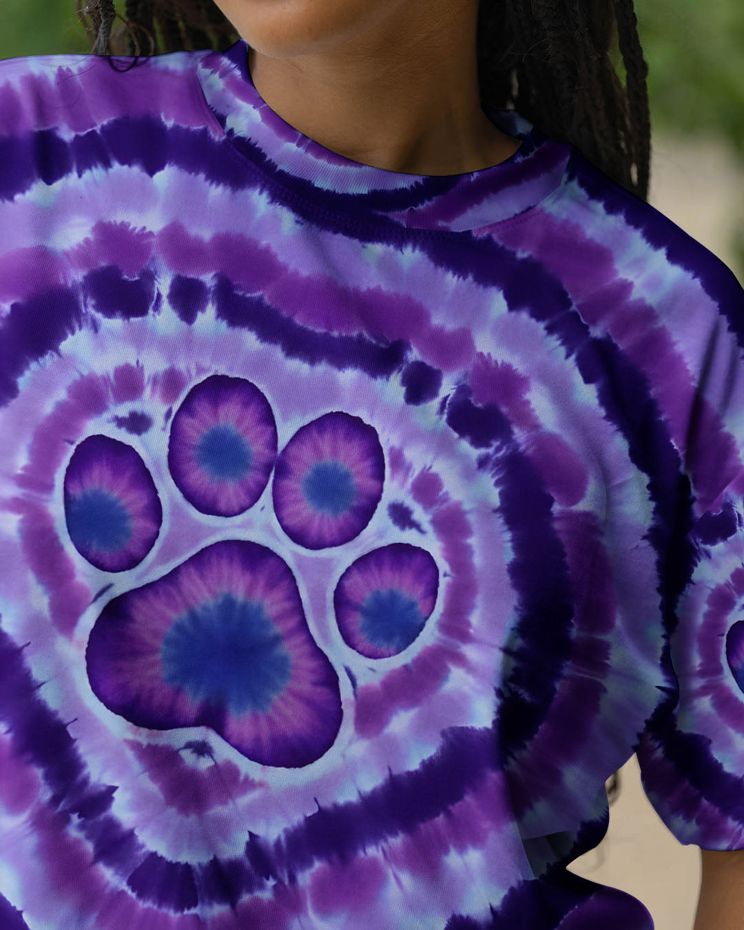 PAW PRINT TIE DYE ALL OVER PRINT - TYQY2811251