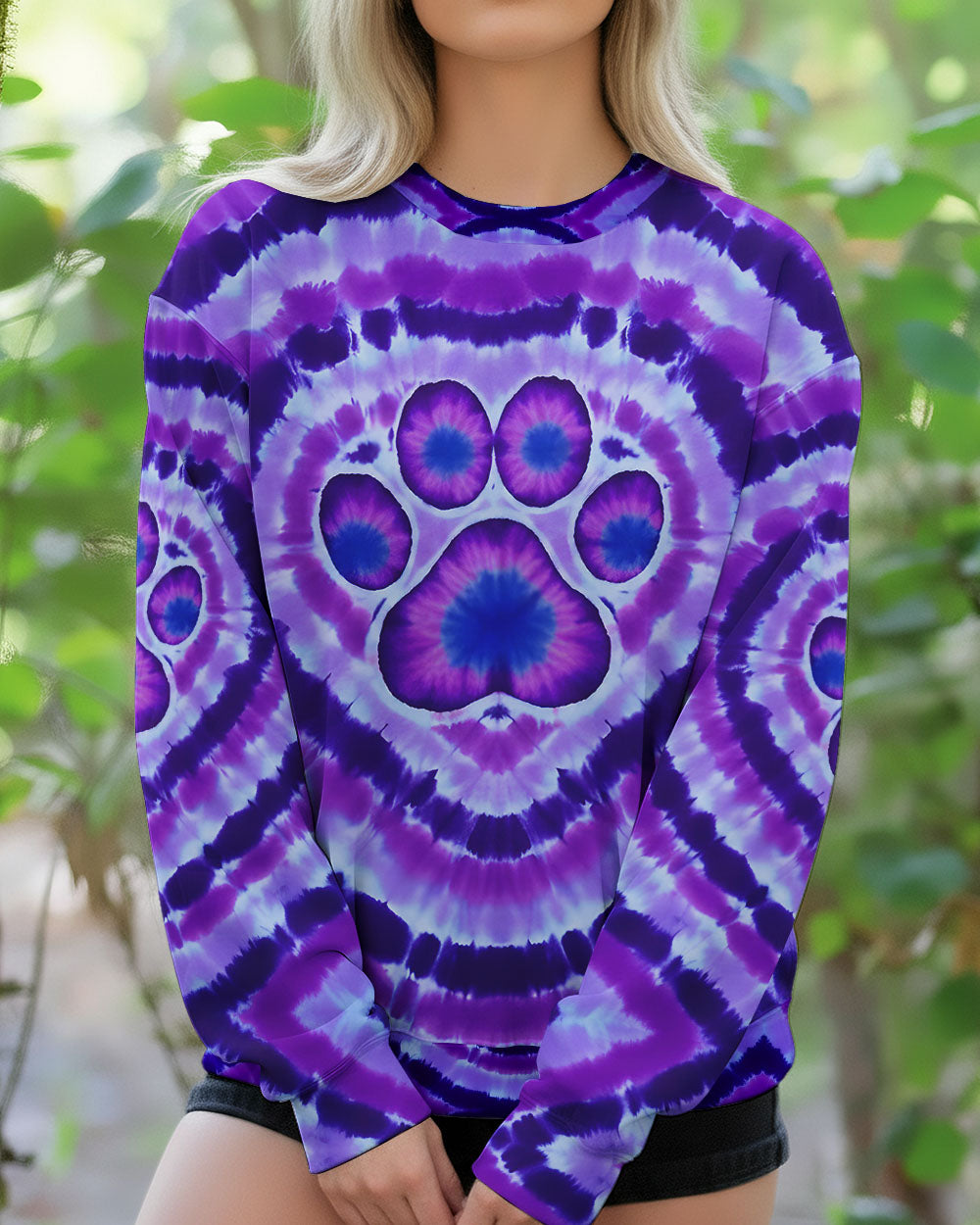 PAW PRINT TIE DYE ALL OVER PRINT - TYQY2811251