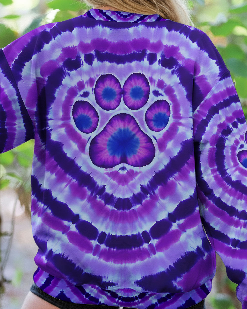 PAW PRINT TIE DYE ALL OVER PRINT - TYQY2811251