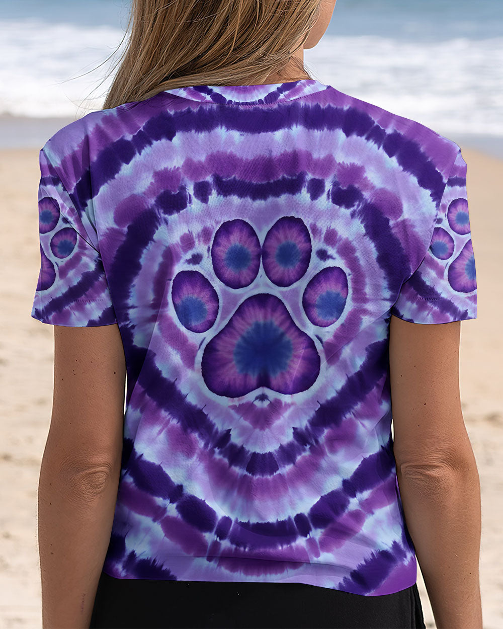PAW PRINT TIE DYE ALL OVER PRINT - TYQY2811251