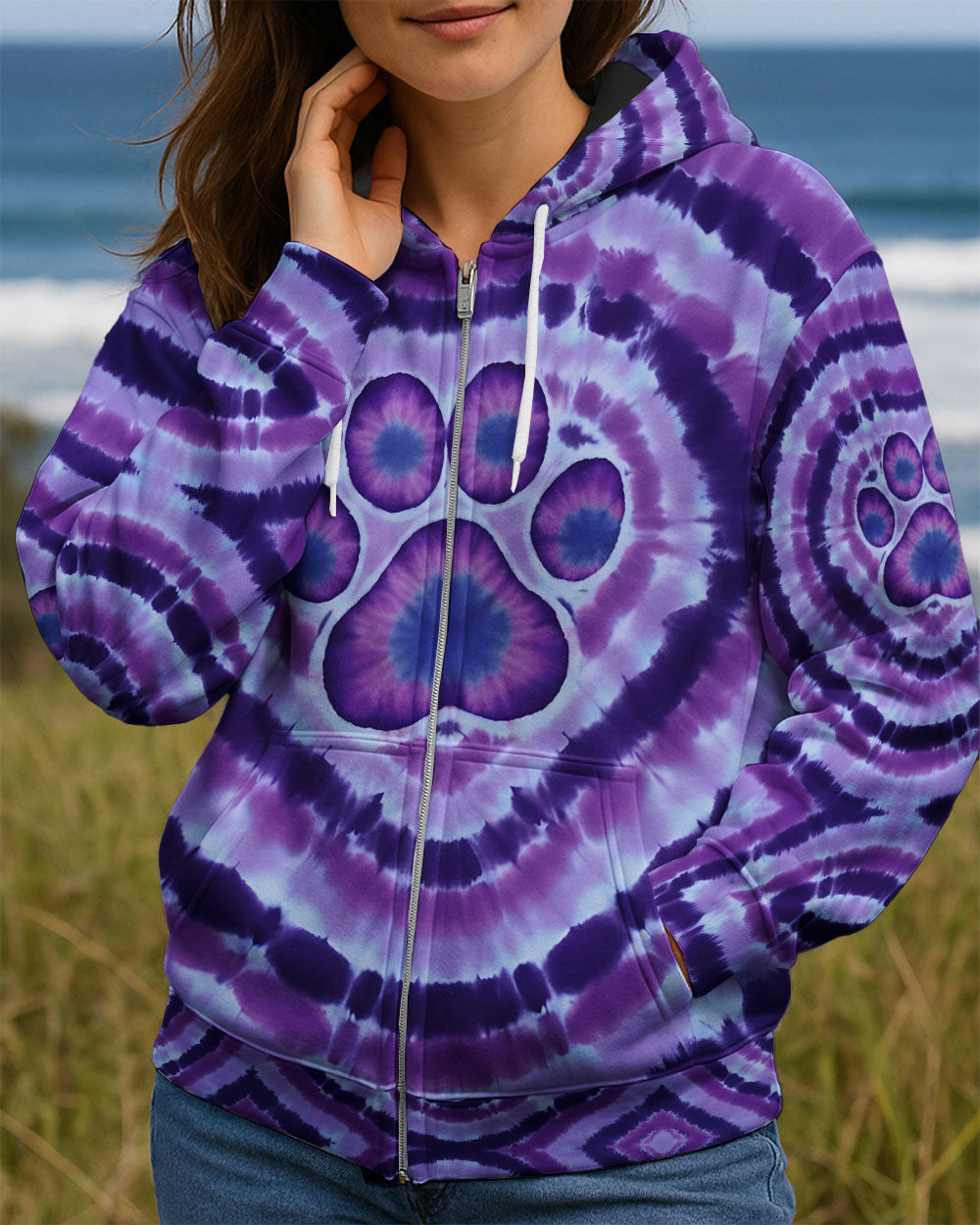 PAW PRINT TIE DYE ALL OVER PRINT - TYQY2811251
