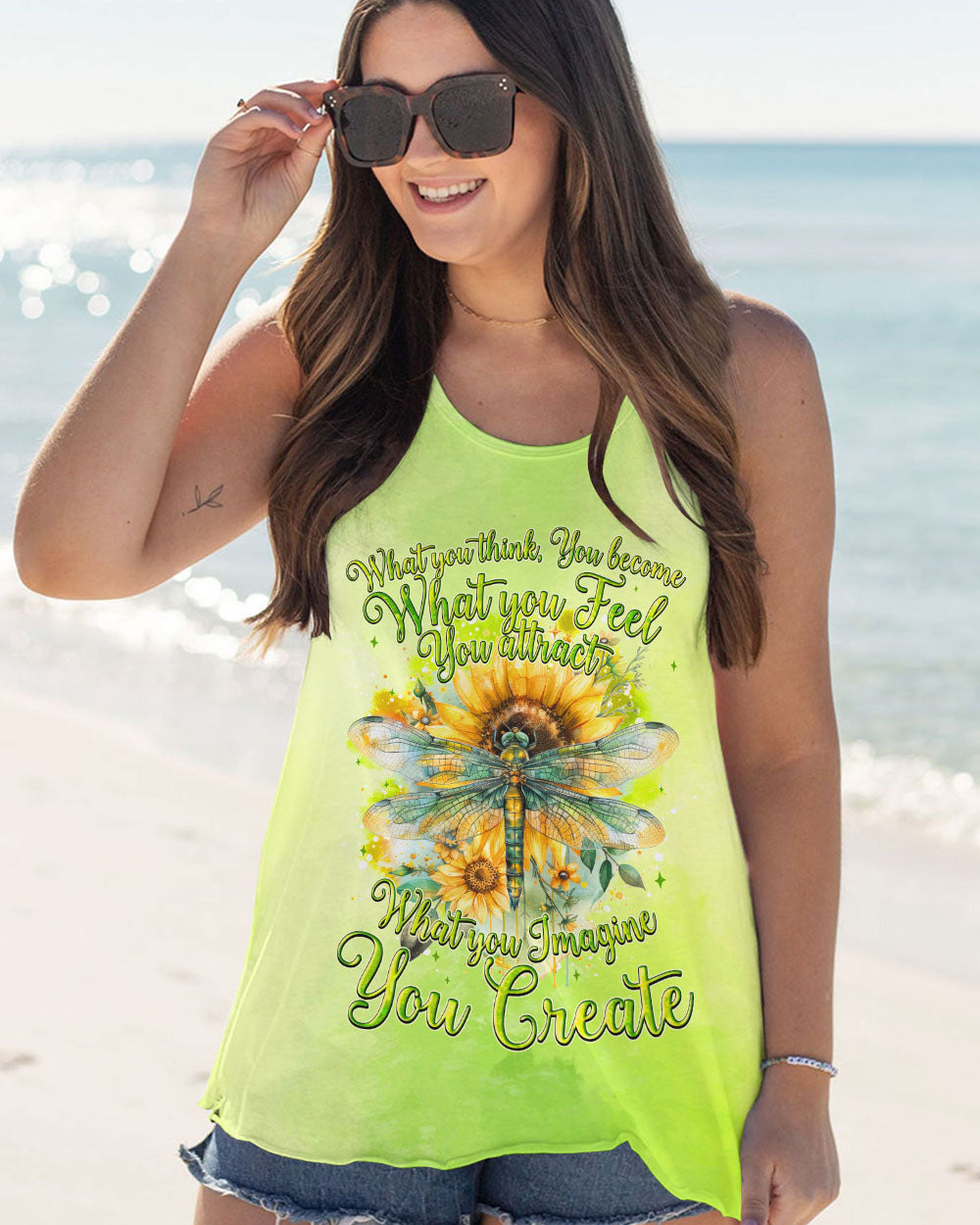 WHAT YOU THINK YOU BECOME DRAGONFLY ALL OVER PRINT - TYQY2903244