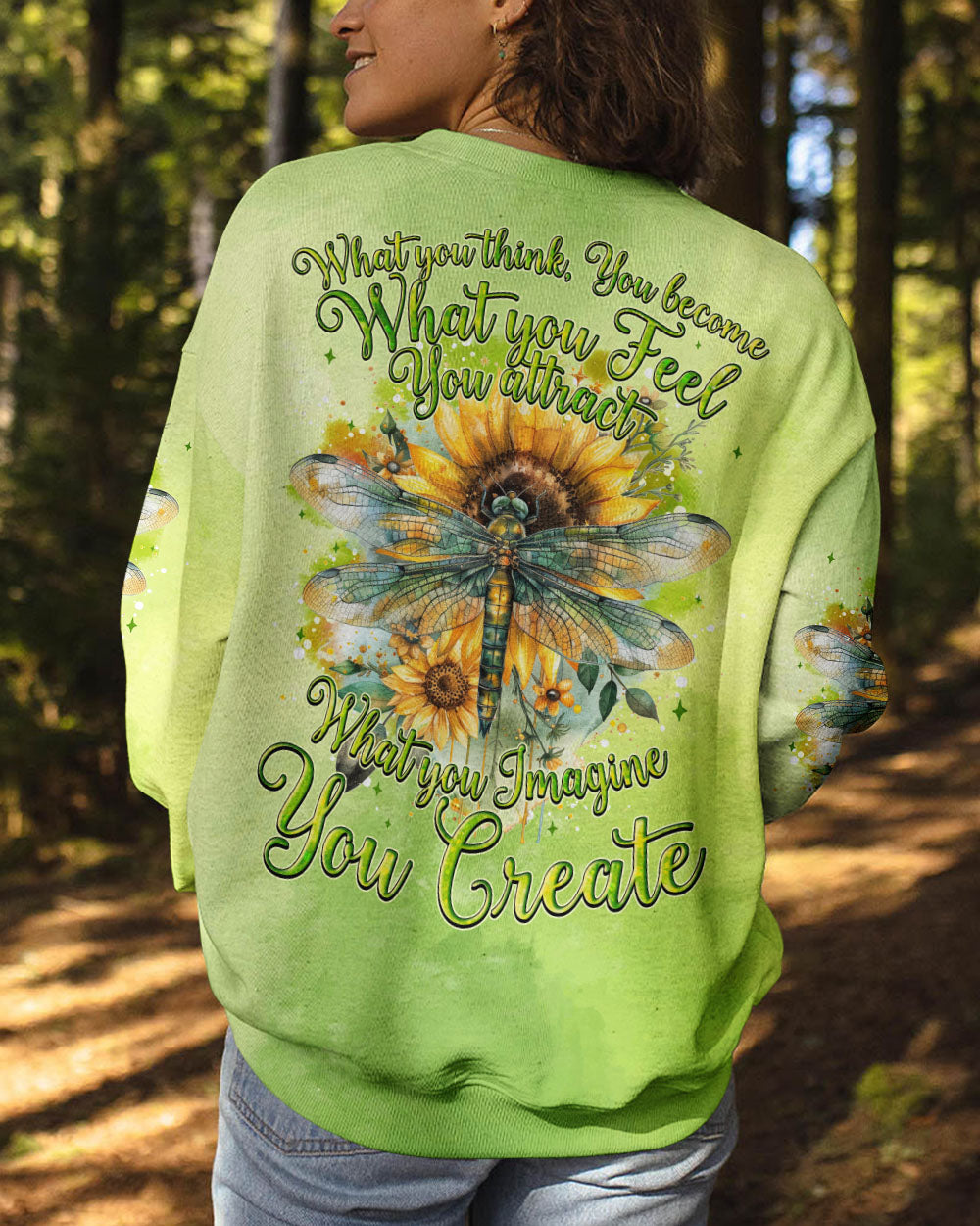 WHAT YOU THINK YOU BECOME DRAGONFLY ALL OVER PRINT - TYQY2903244