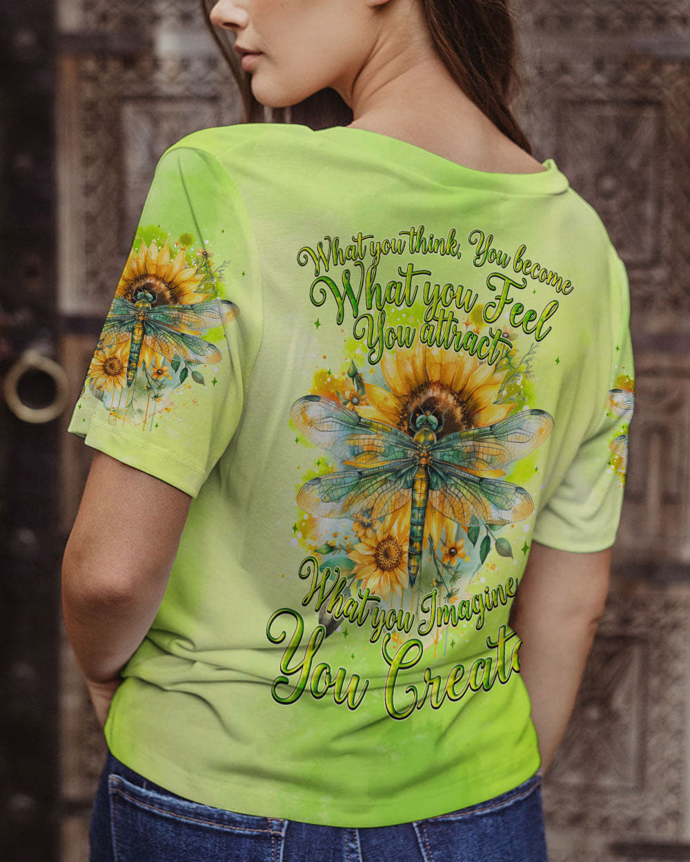 WHAT YOU THINK YOU BECOME DRAGONFLY ALL OVER PRINT - TYQY2903244